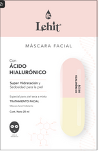 Cargar imagen en el visor de la galería, Máscara Facial con Acido Hialurónico - Especial Para Piel Seca a Mixta
